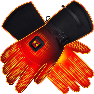 Gloves Pemanas Lampu Listrik PU Kulit tahan air Musim Dingin Untuk Pekerjaan dan Kegiatan Luar Ruang