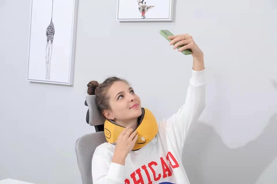 SheerFond Electric Heating Pillow Multifungsi Desain leher bantal traksi dengan bantal pemanas