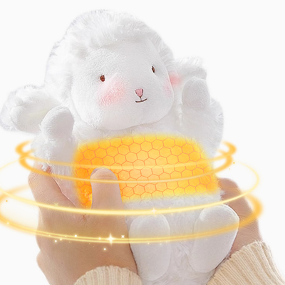 Tetap nyaman dan terhubung dengan kami domba kecil Plushie Hand Panas Power Bank di mana saja
