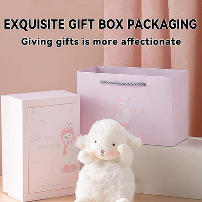 Tetap nyaman dan terhubung dengan kami domba kecil Plushie Hand Panas Power Bank di mana saja
