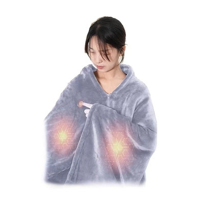 Portable Electric Heated Blanket Graphene Infrared Heat Blanket USB Charging Kenyamanan