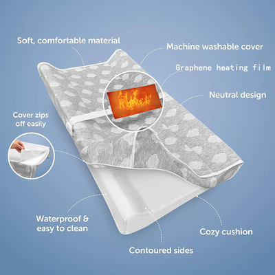 Custom Baby Diaper Pad Dengan Far-Infrared Heater Baby Pad