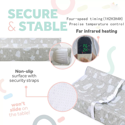 Custom Baby Diaper Pad Dengan Far-Infrared Heater Baby Pad