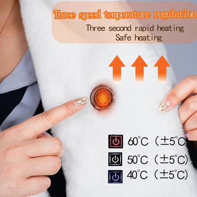 Graphene Far Infrared Heating Shawl selimut listrik untuk presisi 45-65C pengaturan suhu