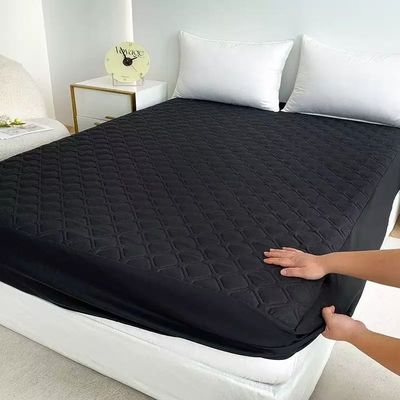 Disesuaikan Fitted Sheet Electric Heating Mattress Cover Dual Zone Control Teknologi Graphene Dan Kain Antibakteri