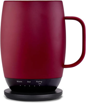 Portable Digital Style Dirancang Pabrik Pemanasan Diri Pemanasan Temperature-Controlled Direct Drinking Coffee Mug Travel Wireless