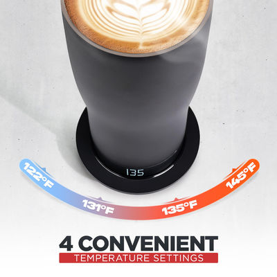 Custom Smart Dipanaskan Mug Kopi LED Screen Self-Adjusting Suhu Untuk Nyaman Minum Langsung Untuk Mobil Perjalanan