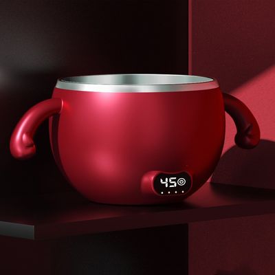 Mangkuk Penghangat Makanan Bayi 300ml HW01 Portabel Elektrik Besar Stainless Steel Wadah Makanan Bayi Penghangat Untuk Perjalanan