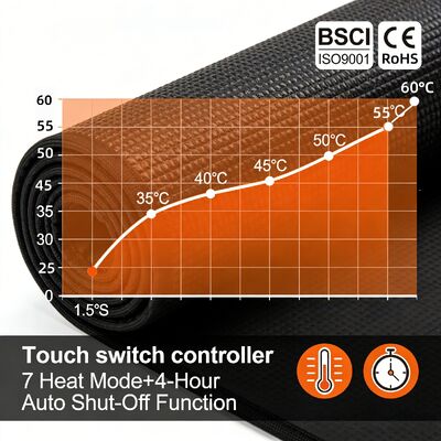 Sesuaikan perlindungan panas berlebih Alas Mouse yang Dipanaskan dengan Pengisian Nirkabel dan Sandaran Pergelangan Tangan Alas Mouse Pemanas Cerdas