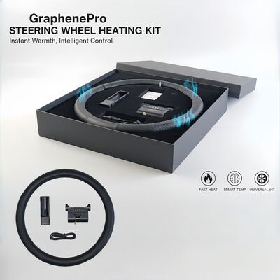 Grosir Graphene Pemanas Tutup Kemudi Kulit Pemanas Cepat Dengan Perlindungan Overheat, Non-Slip Grip Set