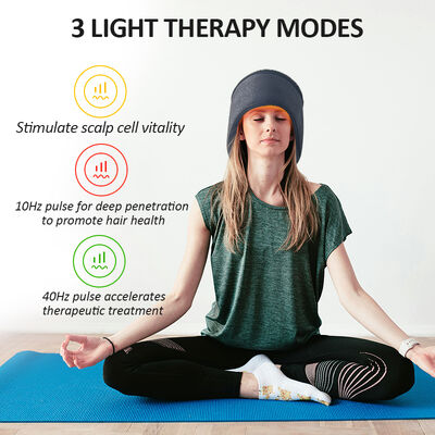 Topi Pertumbuhan Rambut 660nm Terapi Cahaya Merah LED dan 270 LED Cahaya Merah dan Topi Terapi Laser