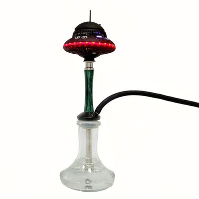 Custom Portable cordless shisha hookah dengan baterai tahan lama dan efek pencahayaan rgb yang dinamis ideal untuk bepergian dan di luar ruangan