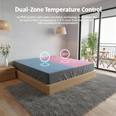 Kasur Berpendingin Air Pendingin Kepadatan Tinggi Ukuran Khusus Dapat Dilipat Desain Portabel Mendukung Kenyamanan Pijat Dapat Dicuci