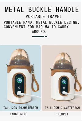 Sheerfond USB Penghangat Susu Portabel 5V2A Penghangat Botol Bayi Aman Tekanan Rendah dengan Bahan Poli/Katun/EVA untuk Bayi