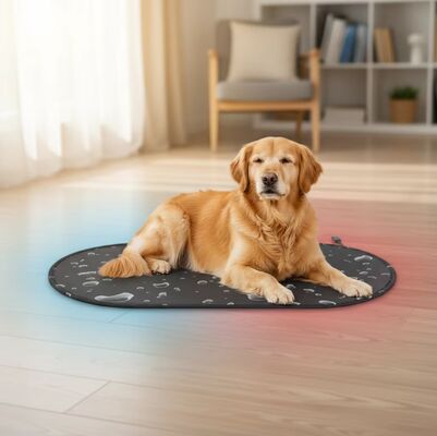 Electric Dog Bed with PTC Heating & Cooling System Perlindungan Terlalu Panas Ramah Lingkungan All-Season Pet Cooling Mat untuk Kucing & Anjing