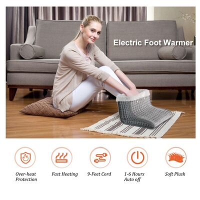 SHEERFOND Portable Musim Dingin USB Baterai-Powered 220V ramah lingkungan Polyester Adjustable Thermostat Ventilasi Panas kaki untuk