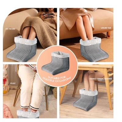 SHEERFOND Portable Musim Dingin USB Baterai-Powered 220V ramah lingkungan Polyester Adjustable Thermostat Ventilasi Panas kaki untuk