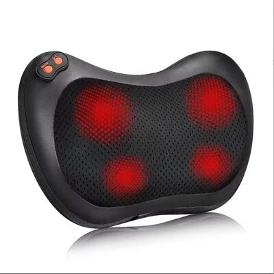OEM ODM Custom Nyaman Electric Heating Pijat leher bantal ergonomis Orthopedic Serviks Kontur Kepala Woven U-bentuk Pesawat