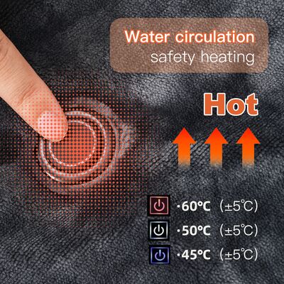 Selimut listrik portabel yang bisa dipakai tiga kecepatan kontrol suhu Graphene Infrared Heat Blanket dengan tampilan digital