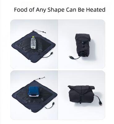 Tas pemanas makanan portabel yang dapat menyegel sendiri, tas pemanas yang dapat digunakan kembali, cocok untuk mie instan, kari, dan makanan siap saji