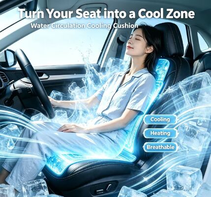 Bantalan kursi mobil panas berpendingin air terbuat dari bahan TPU dan kulit PU menawarkan daya tahan dan ketahanan terhadap tumpahan