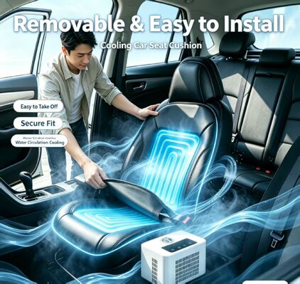 Bantalan kursi mobil panas berpendingin air terbuat dari bahan TPU dan kulit PU menawarkan daya tahan dan ketahanan terhadap tumpahan