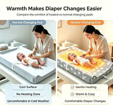 Custom Heated Baby Changing Pad, OEM ODM Supported | Custom Size & Color Heated Diaper Changing Mat with Safety Temperature Control