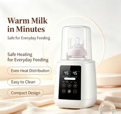 Pemanas botol bayi yang ramah pengguna dengan pengaturan suhu yang dapat disesuaikan memenuhi kebutuhan penyedia perawatan anak profesional