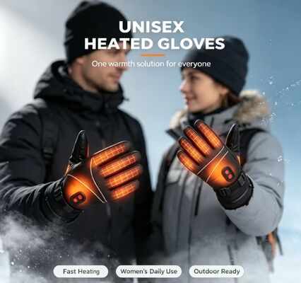 Sarung Tangan Pemanas Listrik Bertenaga Baterai Sarung Tangan Pemanas Termal Grafena 40-65℃ Sarung Tangan Pemanas Tahan Angin Tahan Air yang Dapat Disesuaikan Sarung Tangan Musim Dingin Unisex untuk Ski Bersepeda Sepeda Motor Olahraga Luar Ruangan