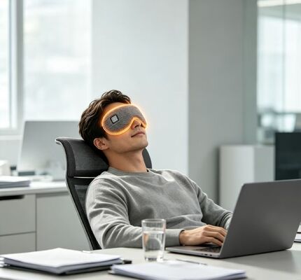 Masker Mata Pemanas Unisex, Masker Mata Termal Kain Rajut Lembut Isi Ulang USB, Masker Mata Kompres Hangat Suhu yang Dapat Disesuaikan untuk Meredakan Kelelahan Mata untuk Pria Wanita Rumah Kantor Perjalanan