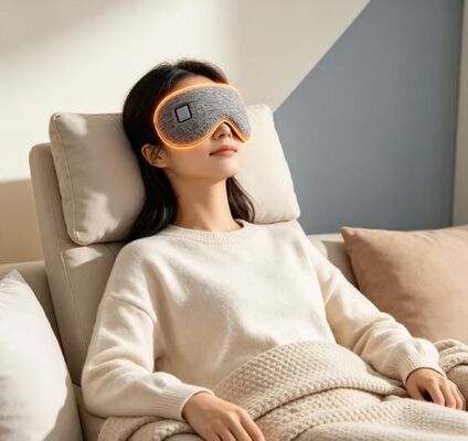 Masker Mata Pemanas Unisex, Masker Mata Termal Kain Rajut Lembut Isi Ulang USB, Masker Mata Kompres Hangat Suhu yang Dapat Disesuaikan untuk Meredakan Kelelahan Mata untuk Pria Wanita Rumah Kantor Perjalanan