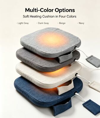 Portable USB Graphene Heated Seat Cushion Soft Linen-Cotton Heating Chair Pad 3-Speed Temperature Adjustment Warm Cushion Multi-Color Tersedia untuk Home Office Travel Car Use