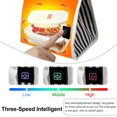 Tas Makan Siang Pemanas Portabel Grosir OEM/ODM — Pemanas Makanan Elektrik USB 5V, Bersertifikat CE FCC ROHS, Logo & Kemasan Kustom Tersedia