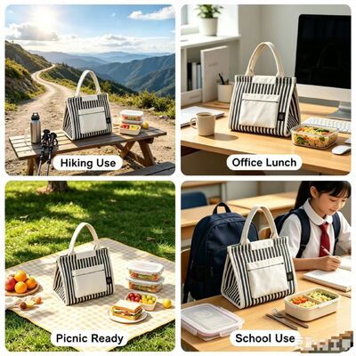 Tas Makan Siang Pemanas Portabel Grosir OEM/ODM — Pemanas Makanan Elektrik USB 5V, Bersertifikat CE FCC ROHS, Logo & Kemasan Kustom Tersedia