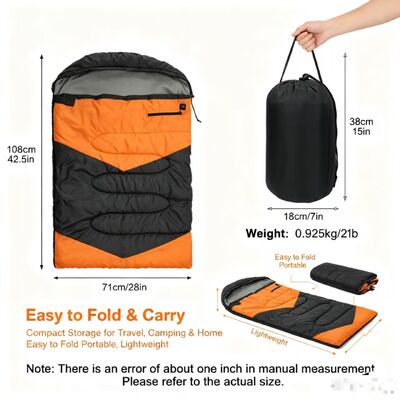 Tas Tidur Anjing Pemanas OEM ODM Kustom 3 Tingkat Suhu yang Dapat Disesuaikan, Tas Tidur Hewan Peliharaan Kapas Berongga Label Pribadi 71*108cm, Logo & Kemasan Kustom untuk Berkemah Perjalanan Rumah Luar Ruangan, Bersertifikat CE FCC