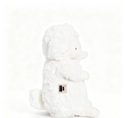 Cute Warm Sheep Portable Rechargeable Hand Warmer,3 Heat Settings 40‐60°C,6‐8 Jam Waktu Kerja, USB Power Bank Support for On‐the‐Go Use,Compact 9*15*18cm Polyester Winter Pocket Heater