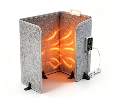Pelat Kaki Pemanas Listrik Ukuran Kustom Tahan Angin Hangat 220V 165W, Tikar Pemanas Kaki Tahan Air yang Dapat Disesuaikan 3 Kecepatan untuk Pemanasan Dalam Ruangan