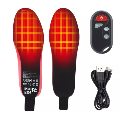 ODM Remote Control Insoles Dipanaskan, OEM Listrik Tahan Air Sol Dipanaskan