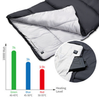 USB Graphene Electric Heated Pad Sleeping Bag Untuk Berkemah Ukuran 195 × 75cm