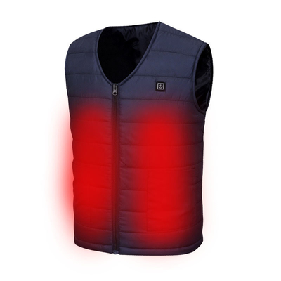 USB Powered Electric Heated Vest dengan Graphene Heating Panel untuk Jaket Musim Dingin Pria