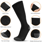 12v Ladies Rechargeable Best Electric Heated Socks Untuk Musim Dingin