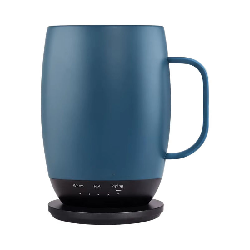 Portable Digital Style Dirancang Pabrik Pemanasan Diri Pemanasan Temperature-Controlled Direct Drinking Coffee Mug Travel Wireless