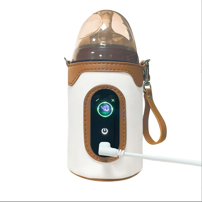 Sheerfond USB Penghangat Susu Portabel 5V2A Penghangat Botol Bayi Aman Tekanan Rendah dengan Bahan Poli/Katun/EVA untuk Bayi