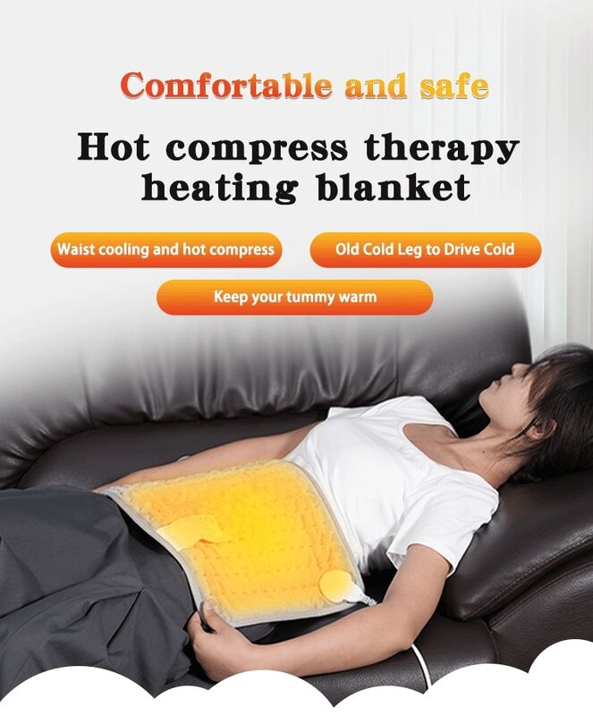 Electric Heated Pad furnitur pemanasan praktis untuk kantor rumah atau di samping tempat tidur memberikan panas lembut untuk meningkatkan tingkat kenyamanan