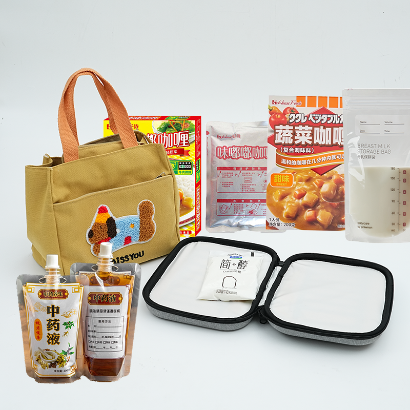 Tas pemanas makanan bertenaga USB dengan kain oxford dan lapisan insulasi food grade yang memberikan pemanasan ringan yang stabil untuk berbagai wadah makanan