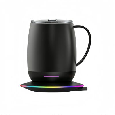 Portable Digital Style Coffee Mug Warmer Temperature-Controlled Self-Heating Desain Pabrik Pengembangan 500ml Kapasitas