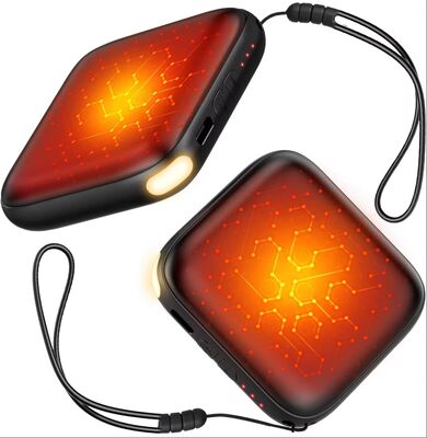 Penghangat Tangan 2 Pak 6000mAh Isi Ulang, Lampu LED Pemanasan Cepat untuk Garansi 1 Tahun Bersertifikat-Pemanas Saku Portabel untuk Luar Ruangan