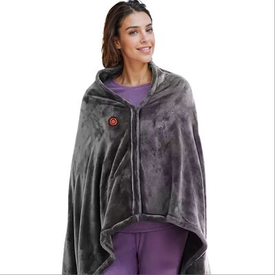 Multifunctional Musim Dingin Wearable Electric Blanket Graphene Infrared Heat Blanket dengan tampilan digital