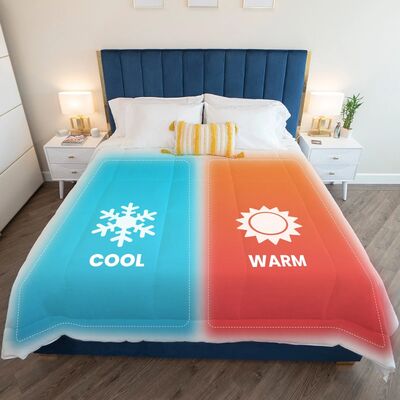 Sesuaikan Smart Control Heating & Cooling Blanket Microfiber Cooling Blanket untuk Hot Sleepers Rumah tangga & RV Penggunaan