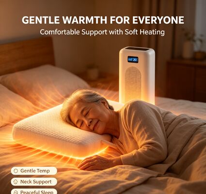 Electric Heating Pillow bantal yang kompak dan mudah ditempatkan dengan pengaturan suhu otomatis mendukung istirahat dan tidur yang nyaman